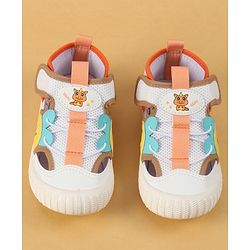 Cute Walk by Babyhug Velcro Closure Casual Shoes with Unicorn Pint - Blue