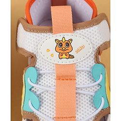 Cute Walk by Babyhug Velcro Closure Casual Shoes with Unicorn Pint - Blue
