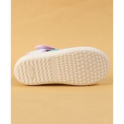Cute Walk by Babyhug Velcro Closure Casual Shoes with Unicorn Pint - Blue