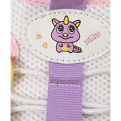 Cute Walk by Babyhug Velcro Closure Casual Shoes with Unicorn Pint - Blue