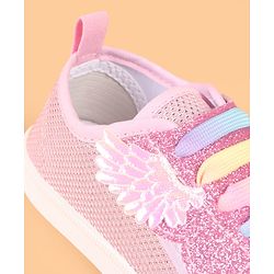 Cute Walk by Babyhug Slip On Casual Shoes with Glitter Print - White