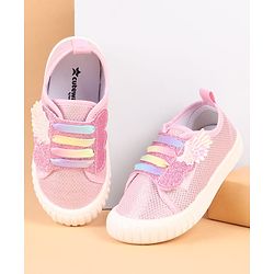 Cute Walk by Babyhug Slip On Casual Shoes with Glitter Print - White
