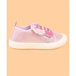 Cute Walk by Babyhug Slip On Casual Shoes with Glitter Print - White