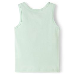 Babyhug 100% Cotton Knit Sleeveless Striped & Tractor Printed Vests Pack of 3 - Multicolor