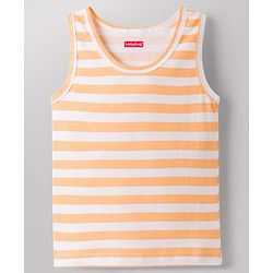 Babyhug 100% Cotton Knit Sleeveless Sando Vests with Tiger Print Pack of 3 - Multicolor