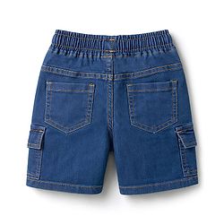 Babyhug Cotton Woven Half Sleeves Printed Shirt & Denim Shorts - Multicolor