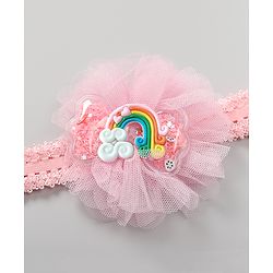 Babyhug Rainbow & Cupcake Applique Headbands Free Size Set of 2 - Multicolor