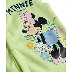 Babyhug Disney Interlock Knit Half Sleeves Frill Jhablas With Minnie Mouse Graphic Print Pack of 2 - Multicolor