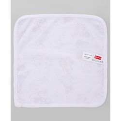 Babyhug DIsney Interlock Knit Hand & Face Towels With Minnie Mouse Graphic Pack of 2 L 27 x B 24 cm - Multicolor