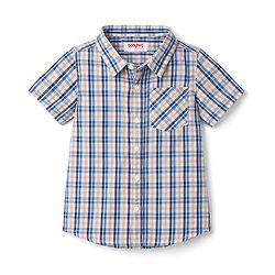 Babyhug Cotton Woven Half Sleeves Checks Shirt & Shorts Set - Multicolor