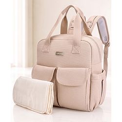 Babyhug UrbanEase Premium Diaper Backpack with Changing Mat - Pink