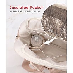 Babyhug UrbanEase Premium Diaper Backpack with Changing Mat - Pink