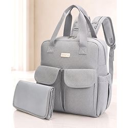 Babyhug UrbanEase Premium Diaper Backpack with Changing Mat - Pink