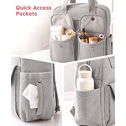Babyhug UrbanEase Premium Diaper Backpack with Changing Mat - Pink