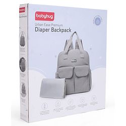 Babyhug UrbanEase Premium Diaper Backpack with Changing Mat - Pink