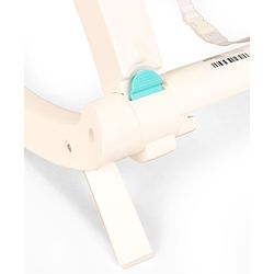 Babyhug 2 In 1 Baby Bouncer Rocker & Reclining Chair - Green| Built-in Music| Soothing Vibration| Fold-out Stand for Stable Position| Compact Fold| Safety Harness| Removable Fabric