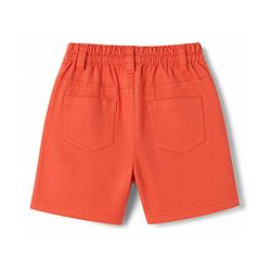 Babyhug Cotton Woven Half Sleeves Striped Shirt & Shorts Set - Rust Orange