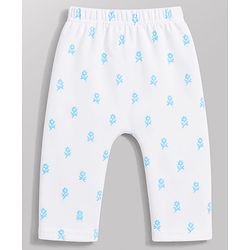 Babyhug Interlock Knit Full Length Diaper Leggings with Floral Print Pack of 3 - Multicolor