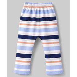 Babyhug Cotton Knit Full Length Diaper Leggings With Sea Life Print Pack of 3 - Multicolor
