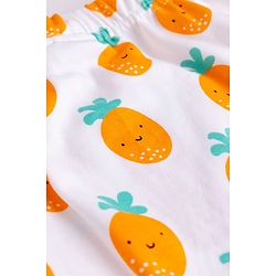 Babyhug Cotton Knit Full Length  Diaper Leggings With Fruits Print Pack of 3 - Multicolor