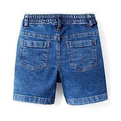 Babyhug Cotton Woven To Denim Half Sleeves Checks Shirt & Shorts Set - Multicolor