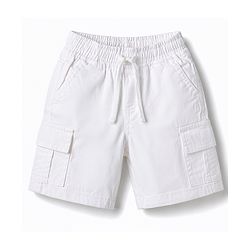 Babyhug Cotton Woven Half Sleeves Checked Shirt & Cargo Shorts Set - Multicolor