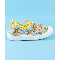 Cute Walk by Babyhug Slip On Casual Shoes with Fruit Print - Yellow