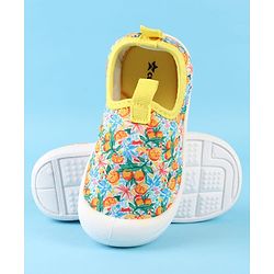 Cute Walk by Babyhug Slip On Casual Shoes with Fruit Print - Yellow