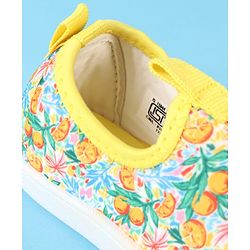Cute Walk by Babyhug Slip On Casual Shoes with Fruit Print - Yellow