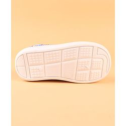 Cute Walk by Babyhug Slip On Casual Shoes with Floral Print - Blue & Pink