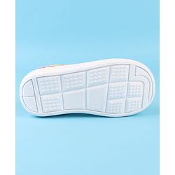 Cute Walk by Babyhug Slip On Casual Shoes with Floral Print - Blue & Yellow