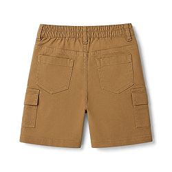 Babyhug 100% Cotton Woven Half Sleeves Checked Shirt & Denim Shorts Set - Beige