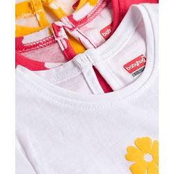 Babyhug Cotton Knit T-Shirts Half Sleeves with Graphics Multi Color 9-12 Months Pack of 3