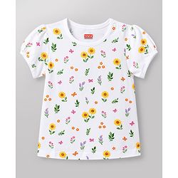Babyhug Cotton Knit T-Shirts Half Sleeves with Graphics Multi Color 9-12 Months Pack of 3