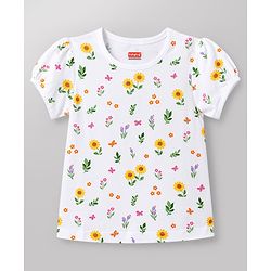 Babyhug Cotton Knit T-Shirts Half Sleeves with Graphics Multi Color 9-12 Months Pack of 3