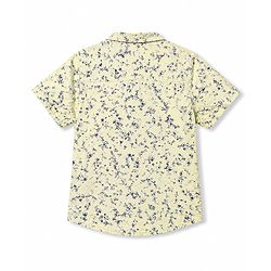 Babyhug 100% Cotton Woven Half Sleeves Printed Shirt & Shorts Set - Multicolor & Green