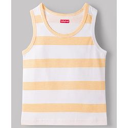 Babyhug 100% Cotton Single Jersey Knit Sleeveless Striped Vests Pack of 3 - Multicolor