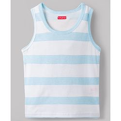 Babyhug 100% Cotton Single Jersey Knit Sleeveless Striped Vests Pack of 3 - Multicolor