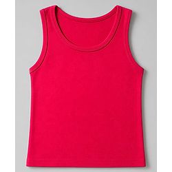 Babyhug 100% Cotton Knit Striped Sleeveless Vests Pack of 3 -white, Navy Blue & Pink