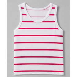 Babyhug 100% Cotton Knit Striped Sleeveless Vests Pack of 3 -white, Navy Blue & Pink