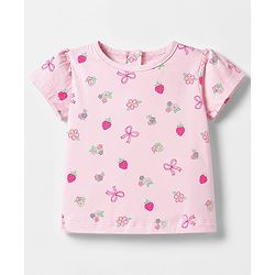 Babyhug Cotton Knit T-Shirts Half Sleeves with Graphics Multi Color 6-9 Months Pack of 3