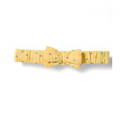 Babyhug Cotton Knit Frill Sleeves T-Shirt With Butterfly Print & Headband - Yellow