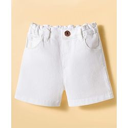 Babyhug Single Jersey Knit Sleeveless Checkered Top & Shorts Set - Multicolour & White