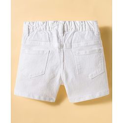 Babyhug Single Jersey Knit Sleeveless Checkered Top & Shorts Set - Multicolour & White