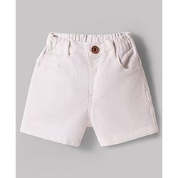 Babyhug Single Jersey Knit Sleeveless Polka Dot Printed Top & Denim Shorts Set - Pink & White
