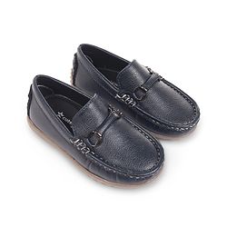Cute Walk by Babyhug Slip On Solid Loafers - Navy Blue