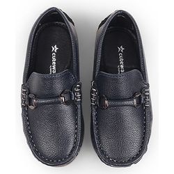 Cute Walk by Babyhug Slip On Solid Loafers - Navy Blue