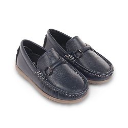 Cute Walk by Babyhug Slip On Solid Loafers - Navy Blue