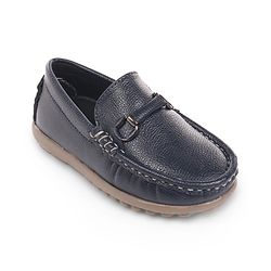 Cute Walk by Babyhug Slip On Solid Loafers - Navy Blue
