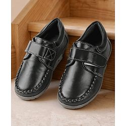 Cute Walk By Babyhug Velcro Closure Formal & Party Wear Shoes - Black